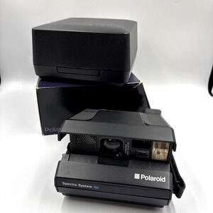 Polaroid Spectra System Onyx Instant Film Camera W/ case + Original Box